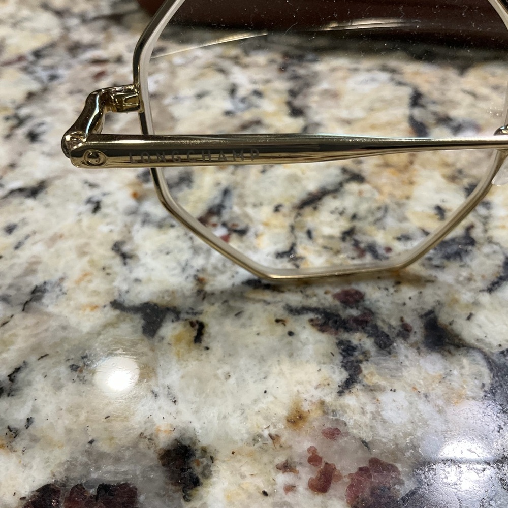 Longchamp Gold Glasses with Brown Case - Picture 5 of 5